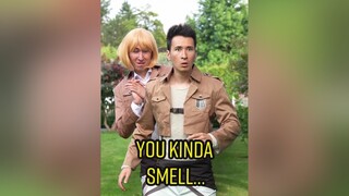 You kinda smell… anime aot eren armin manga fy