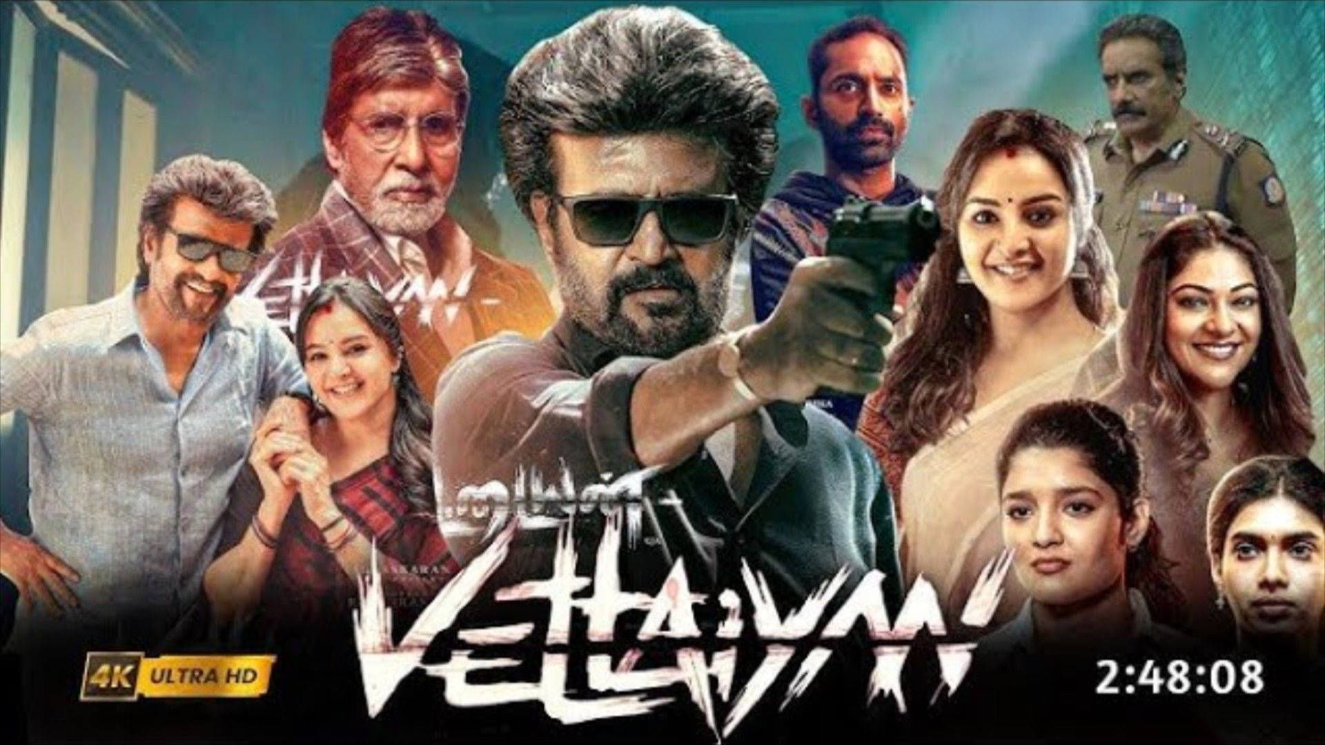 Vettaiyan full Hindi dubbed Tamil Movie 2024 Rajinikanth Review Insights BiliBili