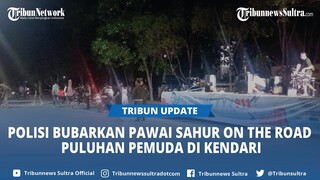 Tak Dapat Ijin, Polisi Bubarkan Pawai Sahur On The Road Puluhan Pemuda di Kendari Sulawesi Tenggara