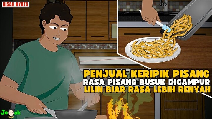 PENJUAL KERIPIK PISANG CULAS RASA PISANG BUSUK DICAMPUR LILIN BIAR LEBIH REN