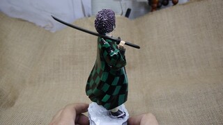 [Hardcore Figure] Use wood to make a large rollover scene of Tanjiro in Demon Slayer