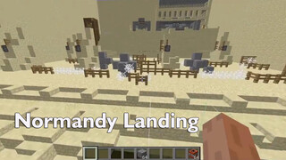Using 4000+ Command Blocks to rebuild Normandy Landing in Minecraft