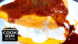 Whipping eggs 1000 times, souffle omelette, 1000번 계란 오믈렛 맛도 없는데 거기다 메이플시럽을 뿌려먹어???