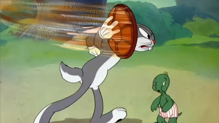 The Tortoise and the Hare race, but the tortoise calls in all his relatives and friends to join! In 
