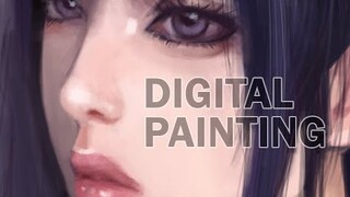 Korean Girl Digital painting - Time Lapse