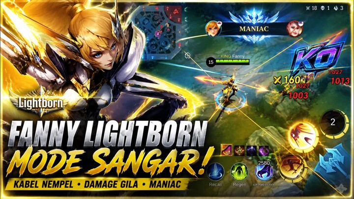 Fanny brawl MANIAC pake skin LB mode sangar !