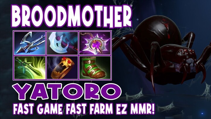 Broodmother Yatoro Gameplay FAST GAME FAST FARM EZ MMR - Dota 2 Gameplay - Daily Dota 2 TV