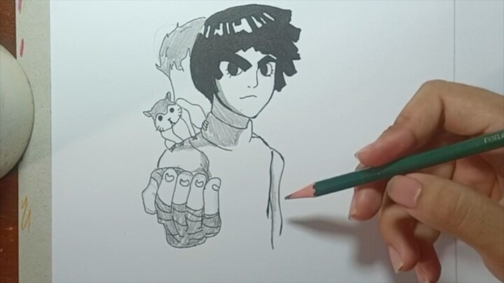speed draw rock Lee | NARUTO