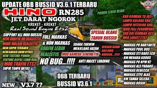OBB BUSSID TERBARU V3.6.1 SOUND HINO RN285 NGOROK | GRAFIK HD FULL MARKAS | BUS SIMULATOR INDONESIA