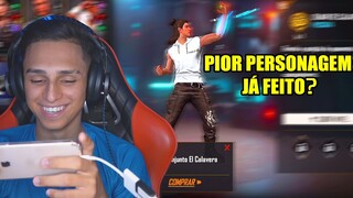 NOBRU JOGANDO COM O NOVO PERSONAGEM + XTREINO MOBILE!! | FREE FIRE CLIPES [HD]