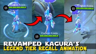 REVAMPED KAGURA HAS THE BEST RECALL ANIMATION! | LEGEND TIER ANIMATION! MLBB REVAMPED KAGURA RECALL!