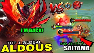 Aldous God is Back?! Saitama Funneling Aldous vs. Supreme Hilda in Rank | Top 1 Global Aldous ~ MLBB