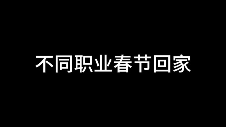 不同职业春节回家