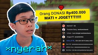 Aku Dikirim Donasi Mematikan LAGI untuk SENAM di Live Minecraft Hardcore... *nyerah*