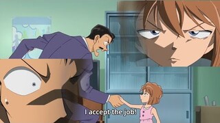 Haibara hire Kogoro to check background on Higo And yoko-chan l Detective conan ep 822