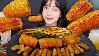 [ONHWA] ✨Ruột bò nướng + Âm thanh nhai hành tây và kim chi!✨ Ruột bò