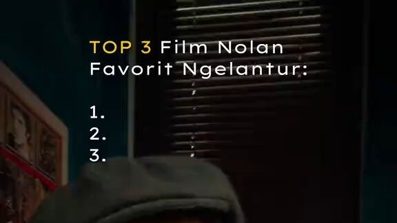 TOP 3 FILM CHRISTOPHER NOLAN FAVORIT NGELANTUR‼️