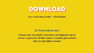 Seo Action Plan Toolkit – ClickMinded – Free Download Courses