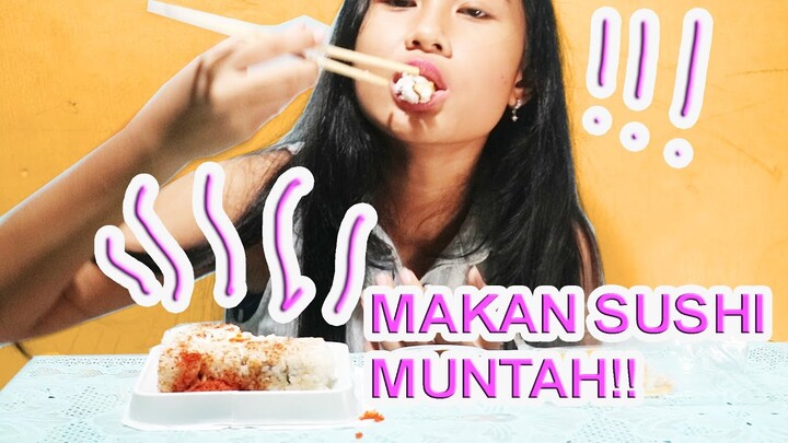 MAKAN SUSHI  - PERTAMA KALI MAKAN SUSHI