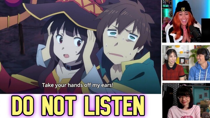 Take Your Hands Off My Ears | Konosuba - Reaction Mashup