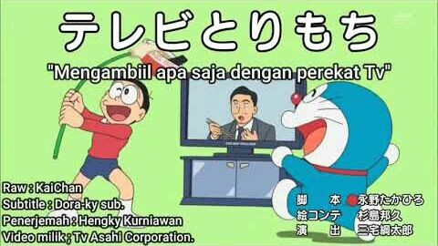 doraemon mengambil apa saja dengan perekat tv sub indo