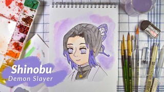 Demon Slayer | Shinobu | Watercolor