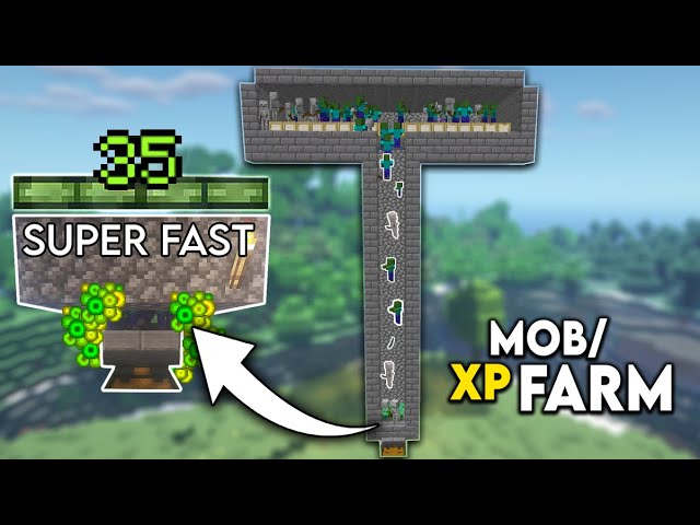 Minecraft Easy Enderman XP Farm - 1 Hit, Fast XP 