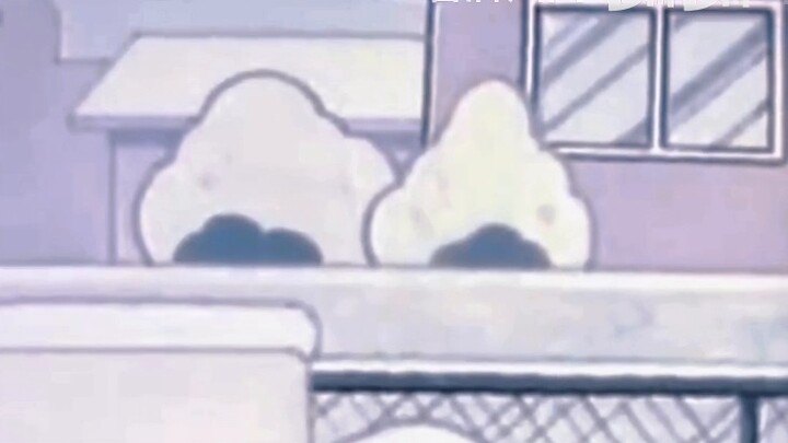 The snowy day in Crayon Shin-chan's world is so beautiful!