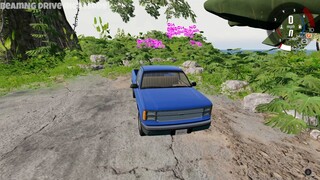 Car Fail Cliff Crash - Part 2 - BeamNG DRIVE Mobile | Crash to hell