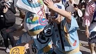Today, the SOGO department store in Hsinchu, Taiwan, hosted an Awa dance performance; some netizens 