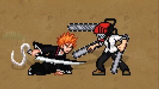 Pertunjukan baru Hegemoni bulan Oktober! [Agen BLEACH] Kurosaki Ichigo VS [Manusia Gergaji] Denji! [