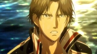 ปรมาจารย์ Atobe ผู้อยู่ยงคงกระพันถูกซัดลงไปในน้ำ กล้ามเนื้อหน้าท้องของเขาเปียกโชก และร่างกายของเขาก็