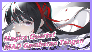 [Magica Quartet/MAD Gambaran Tangan/Kaname Madoka&Akemi Homura] Red Dahlia
