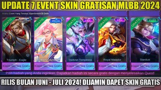 UPDATE 7 EVENT DIJAMIN DAPET SKIN GRATIS MOBILE LEGENDS 2024! EVENT BEBAS PILIH SKIN EPIC & SPECIAL