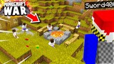 we ATTACKED this Minecraft Base from the SKY.. and they DIDN'T KNOW it was us! - Minecraft War #20