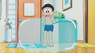 Nobita t3rjebak di dalam air ajaib doraemon