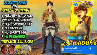 NEW! Script Skin Yin Eren Yeager Attack On Titan No Password Mediafire - Full Effect Voice Terbaru