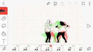 Simple Fist Fight Animation using Flipaclip