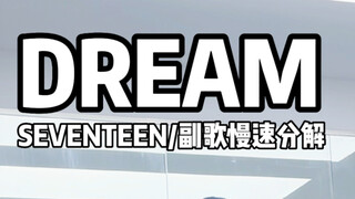【小O分解】SEVENTEEN-DREAM副歌慢速分解 等不及其他版本了 直接对着首舞台学！
