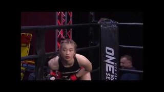 SEO JI YEON DEFEATED ROCEL CATALAN VIA TKO IN JUST OVER A MINUTE|ONE WARRIOR SERIES 9