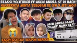 PRANK AKUN FF ANDRA DI HACK! MINTA TEBUS 8 JUTA! GUA TES PINJEM DUIT KE PARA KREATOR FF🤣