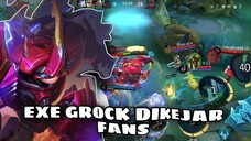 GROCK EXE LUCU DIKEJAR FANS! MLBB 2025