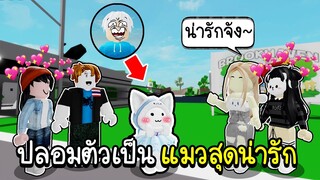 Roblox : ปลอมตัวเป็นแมวสุดน่ารัก แกล้งคนตอนดึก!!!😂 🏡 Brookhaven RP Cute Cat prank Ep2