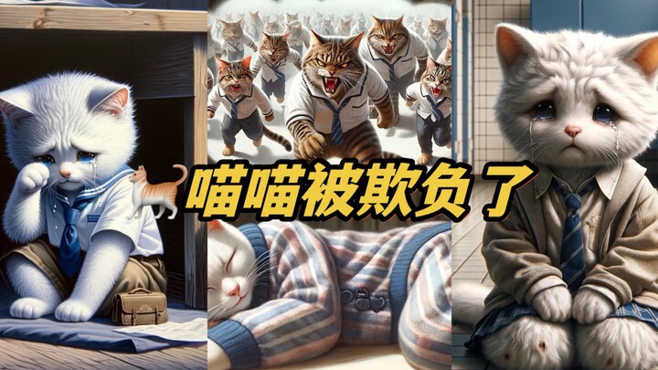 Meow Meow is very sad and doesn’t dare tell anyone.