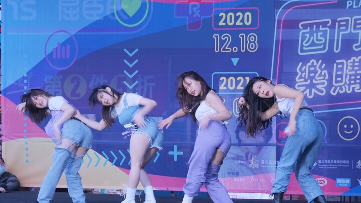 台湾女生翻跳BLACKPINK《crazy over you》