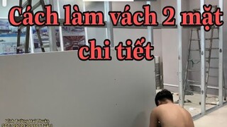 ✔  làm vách 2 mặt chi tiết cụ thể dễ hiểu xem xong làm được ngay