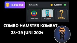 COMBO HAMSTER KOMBAT TERBARU 28 JUNI 2024