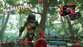 PREDATOR HUNTING GROUNDS! Test Gameplay on Gigabyte RX 570 8gb MAX SETTINGS!