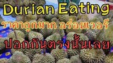 Thai Durian Eating เจอร้านทุเรียนถูกมาก ปอกแล้วกินเลย【อร่อยที่สุดที่เคยกิน】หมอนทอง ชะนี เนื้อหวานมัน