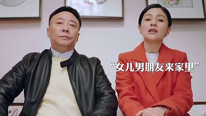 The guy was吓得 to death on his first visit to his girlfriend’s home!